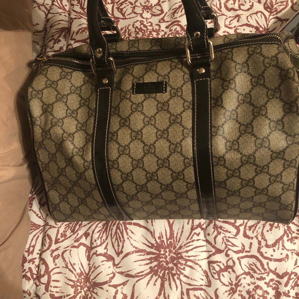 Gucci Monogram Medium Joy Boston Bag